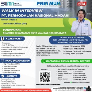 Lowongan Kerja PT. Permodalan Nasional Madani Penempatan Tasikmalaya dan Ciamis, Minimal SMA SMK Sederajat