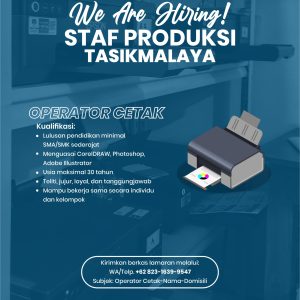 Lowongan Kerja PT. Rahadhyan Integrasi Nusantara Penempatan Tasikmalaya, Minimal Lulusan SMA/SMK sederajat