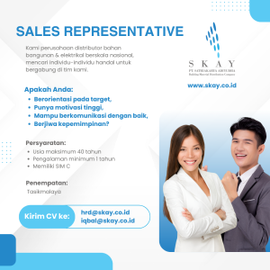 Lowongan Kerja PT. Satriakarya Adiyudha Penempatan Tasikmalaya : Umur 40 Tahun Bisa Daftar!