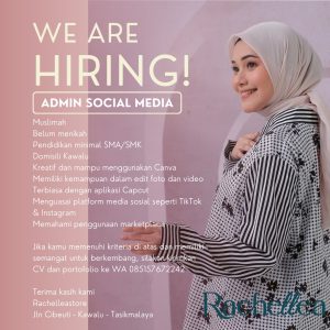 Lowongan Kerja Rachelleastore Penempatan Tasikmalaya, Pendidikan Minimal SMA/SMK