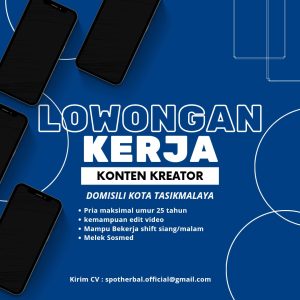Lowongan Kerja Spot Herbal Tasikmalaya, Cek Syaratnya disini!