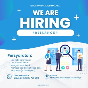 Lowongan Kerja Utari Online Tasikmalaya, Umur 45 Tahun Bisa Daftar!