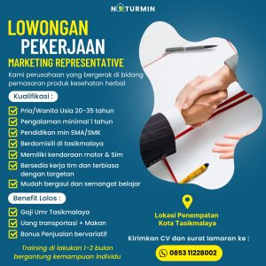 Naturmin Buka Lowongan Kerja Untuk Penempatan di Tasikmalaya : Pendidikan Minimal SMA/SMK