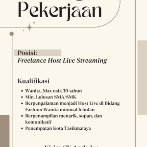 Lowongan Kerja Eljasmine Official Penempatan Tasikmalaya, Minimal Lulusan SMA/SMK