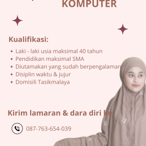 Lowongan Kerja Natasya Muslim Store Untuk Lulusan Minimal SMA, Penempatan Tasikmalaya
