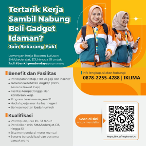 Lowongan Kerja Terbaru di BTPN Syariah Untuk Penempatan Tasikmalaya, Minimal Lulusan SMA D3 dan S1