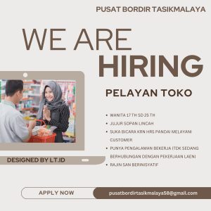 Lowongan Kerja Terbaru di Pusat Bordir Tasikmalaya, Cek Syarat dan Cara Pendaftarannya