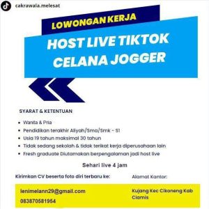 Lowongan Kerja di Cakrawala Melesat Ciamis, Terbuka Untuk SMA SMK sampai S1