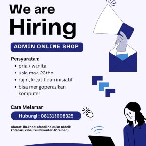 Lowongan Kerja A2 Olshop Penempatan Tasikmalaya, Cek Selengkapnya disini