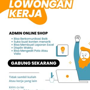 Lowongan Kerja Admin Olshop di Widia Store Tasikmalaya, Cek Syaratnya disini