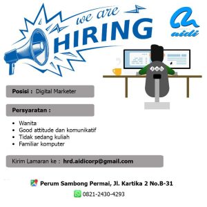Lowongan Kerja Aidi Corp Penempatan Tasikmalaya, Cek Persyaratannya disini