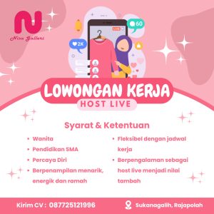 Lowongan Kerja Nisa Galleri Penempatan Tasikmalaya, Terbuka Untuk Lulusan SM