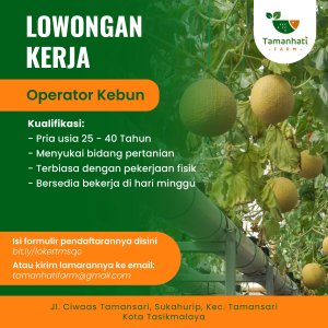 Lowongan Kerja PT. Tamansari Berkah Sejahtera Penempatan Tasikmalaya, Umur 40 Tahun Bisa Daftar!