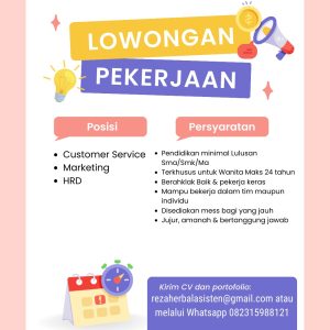 Lowongan Kerja Reza Herbal Indonesia Penempatan Tasikmalaya, Cek Persyaratannya