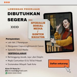 Lowongan Kerja Terbaru di CTN Tasikmalaya, Cek Selengkapnya disini