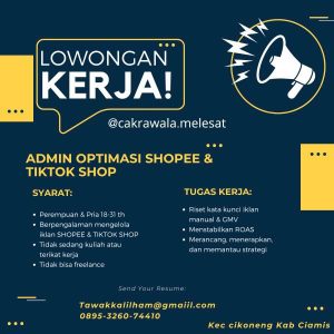Lowongan Kerja Terbaru di Cakrawala Melesat Untuk Penempatan Ciamis
