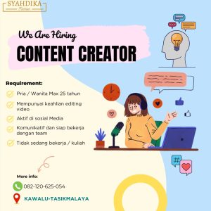 Lowongan Kerja Terbaru di Syahdika Fashion Penempatan Tasikmalaya, Buruan Daftar!