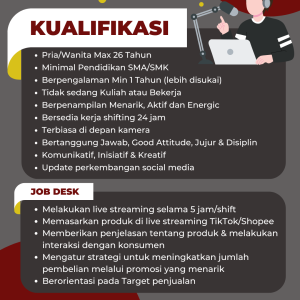 Ada 2 Posisi Lowongan Kerja di Sajodo Snack & Food Untuk Penempatan Tasikmalaya, Minimal Pendidikan SMA SMK