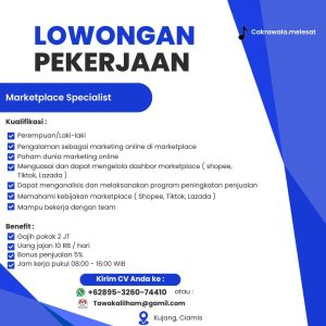 Cakrawala Melesat Buka 2 Lowongan Kerja Terbaru Untuk Penempatan Ciamis, Minimal Lulusan SMA SMK