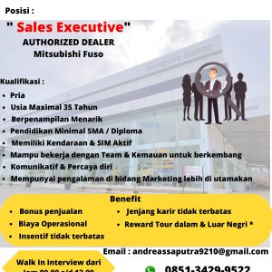 Lowongan Kerja PT Suryaputra Sarana Penempatan Ciamis, Pendidikan Minimal SMA atau Diploma