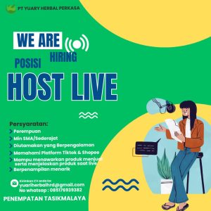 Lowongan Kerja PT Yuary Herbal Perkasa Penempatan Tasikmalaya, Minimal SMA Sederajat