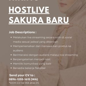 Sakura Baru Buka 2 Lowongan Kerja Terbaru Untuk Penempatan Tasikmalaya