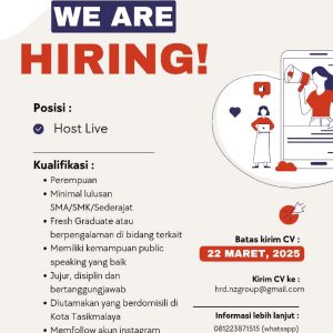 NZ Group Buka Lowongan Kerja Terbaru Untuk Penempatan Tasikmalaya, Minimal Lulusan SMA SMK