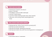Lowongan Kerja Terbaru di Twelly Forbag Tasikmalaya, Minimal Lulusan SMA SMK