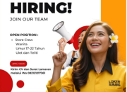 WE ARE HIRING! LOWONGAN KERJA STORE CREW – KHUSUS WANITA DI SUBANG! JAWA BARAT