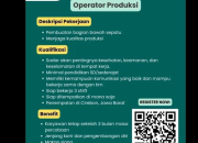 Lowongan Kerja Operator Produksi PT. TKG Taekwang Jawa Barat (Juli 2025) – Lulusan SD/Sederajat!