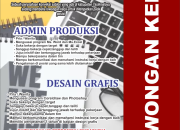 Lowongan Kerja Admin Produksi & Desain Grafis di Crabs Project (Singaparna, Tasikmalaya)