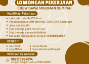 Lowongan Pekerjaan Crew DAWA Minuman Rempah Ciamis