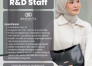 Lowongan Kerja R&D Staff Namikita by Kamiya Rajapolah Tasikmalaya Terbaru 2025