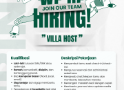 Lowongan Kerja Villa Host Villa Nusantara di Tasikmalaya