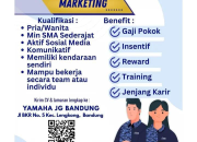 Lowongan Kerja Marketing Yamaha JG Motor di Bandung Terbaru 2025