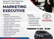 Lowongan Kerja Marketing Executive Tunas Toyota di Bandung | Gaji Hingga 20 Juta 2025