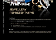 Loker Jewellery Representative di PT Central Mega Kencana Penempatan Summarecon Mall Bandung 2025