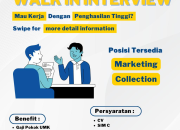 Walk-In Interview WOM Finance: Lowongan Kerja Marketing dan Collection di Jabodetabek & Jawa Barat