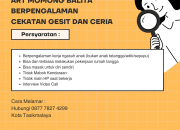 Lowongan Kerja ART Momong Balita Berpengalaman di Kota Tasikmalaya