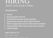 Lowongan Kerja Host Live (Part Time) Diorra Tasikmalaya