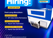 Lowongan Kerja AIO Store di Cirebon, Tasikmalaya, Tangerang (SPV & Kepala Toko)