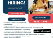 Lowongan Kerja Host Live – Loker Tasikmalaya ID