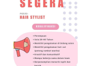 Lowongan Kerja Hair Stylist Reds Salon Ladies & Gents Tasikmalaya