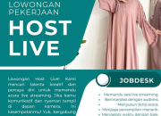 Lowongan Kerja Host Live NASIMI di Tasikmalaya