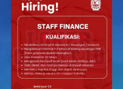 Lowongan Kerja Staff Finance Shitama di Garut 2025