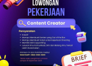 Lowongan Kerja Content Creator di GMT 221 Motor, Jakarta