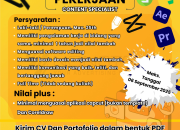 Lowongan Kerja Content Specialist di Tasikmalaya (Adobe & Capcut)