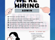 We’re Hiring! Peluang Karir sebagai Admin di ASTA Toko Bahan Kue