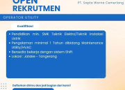 Lowongan Kerja Operator Utility PT Sapta Warna Cemerlang Terbaru 2025