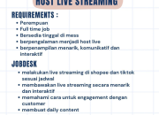 Lowongan Kerja Host Live Streaming Full Time di Lily Daily Wear Tasikmalaya Terbaru 2025